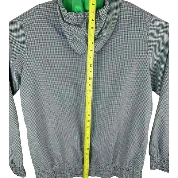 Artful Dodger Black White & Green Full Zip Jacket Windbreaker Size Large - Picture 9 of 13